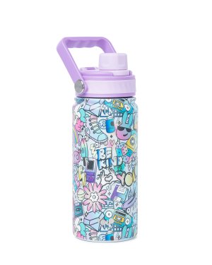 ΜΕΤΑΛΛΙΚΟ ΘΕΡΜΟΣ ΜΕ ΛΑΒΗ 500ML – Girls Graffiti