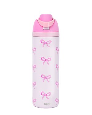 ΜΕΤΑΛΛΙΚΟ ΘΕΡΜΟΣ 2 σε 1 (700ML) – Pink Bow
