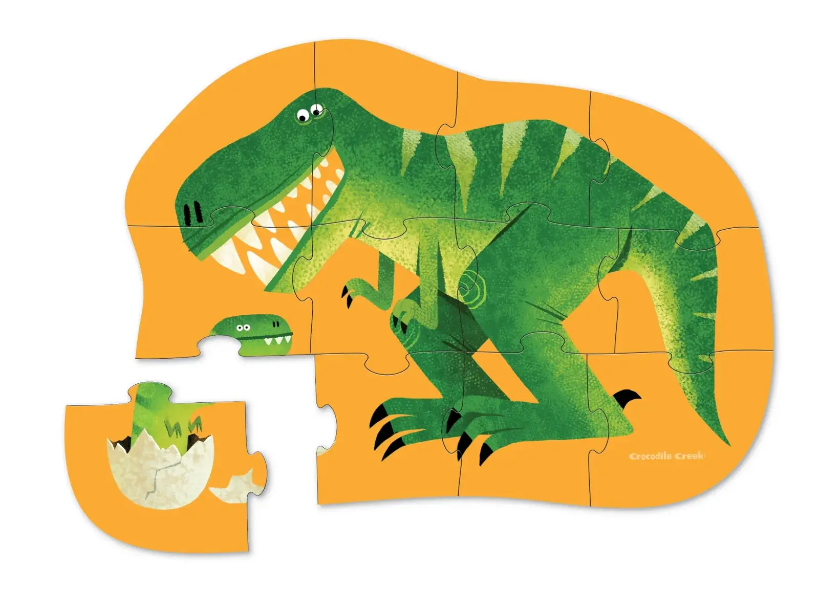 12-Piece Puzzle Just Hatched Dinosaur - Image 2