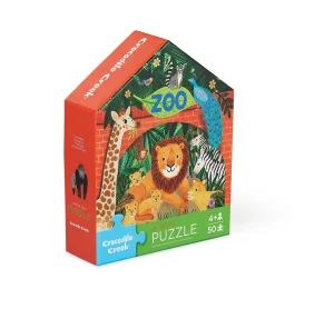 50-Piece Puzzle Flat House Zoo
