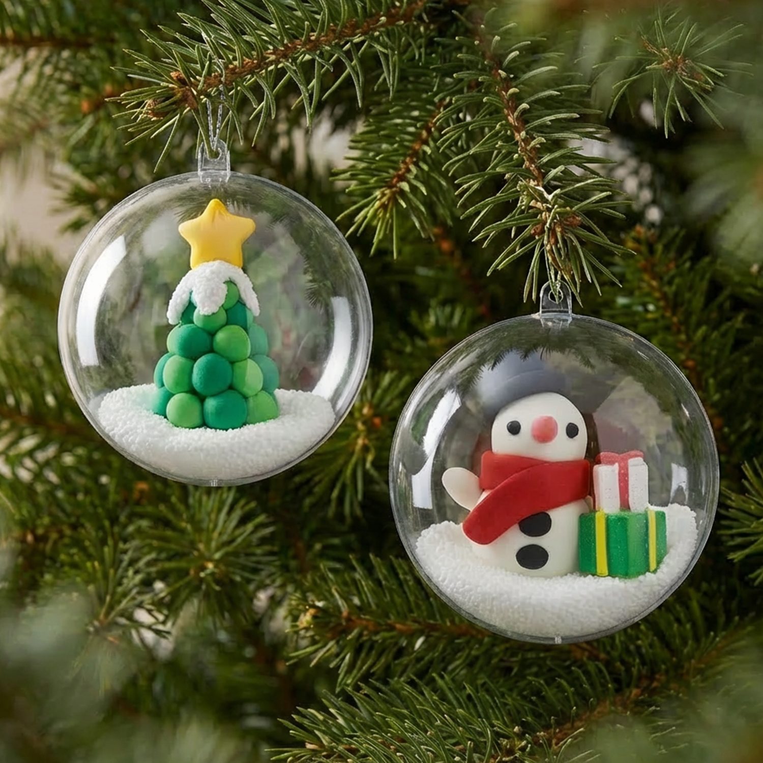 Clay Craft - Snowman and Tree - Image 4